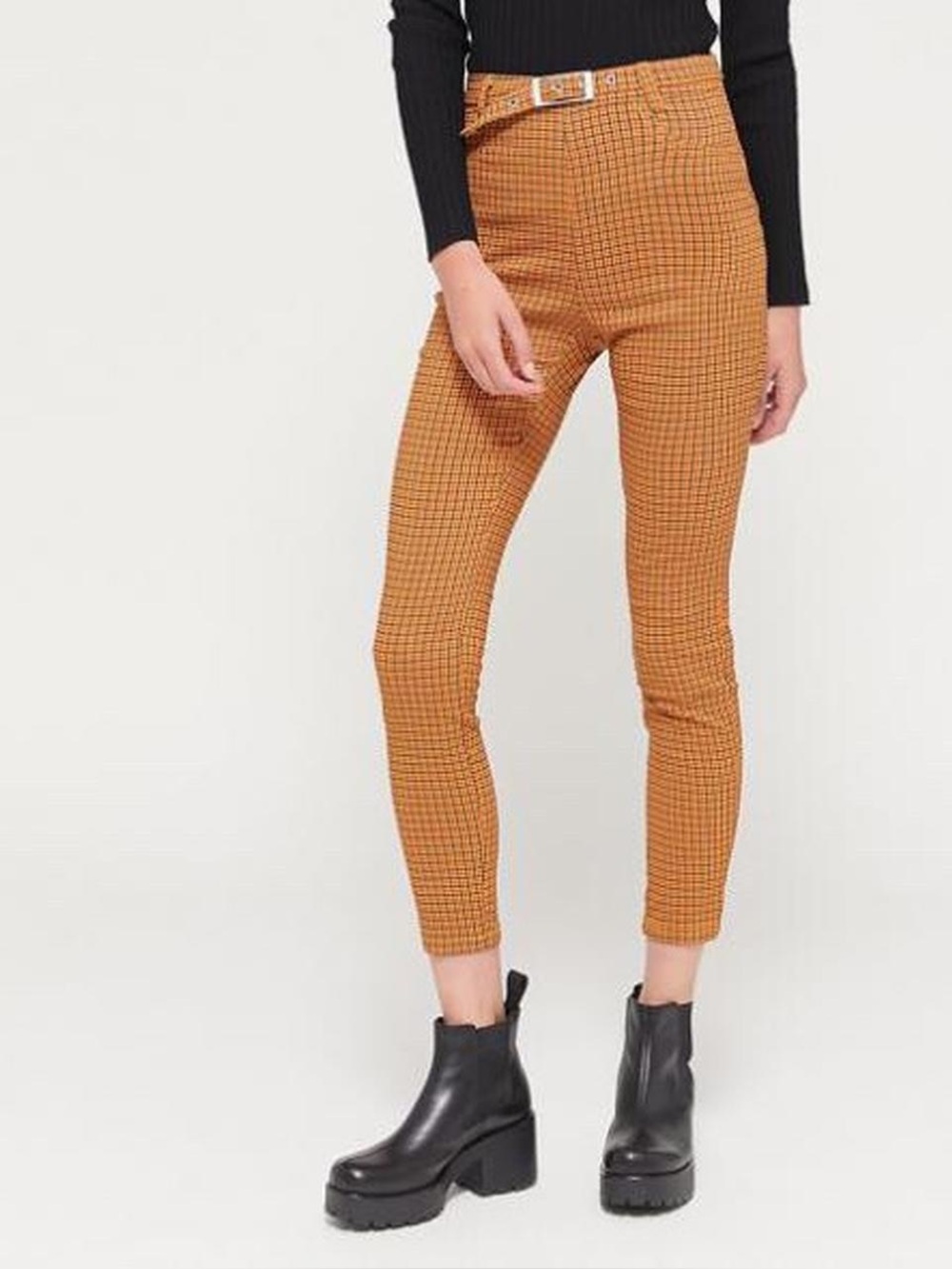 Urban Outfitters Neve Belted High-Waisted Cigarette Pants